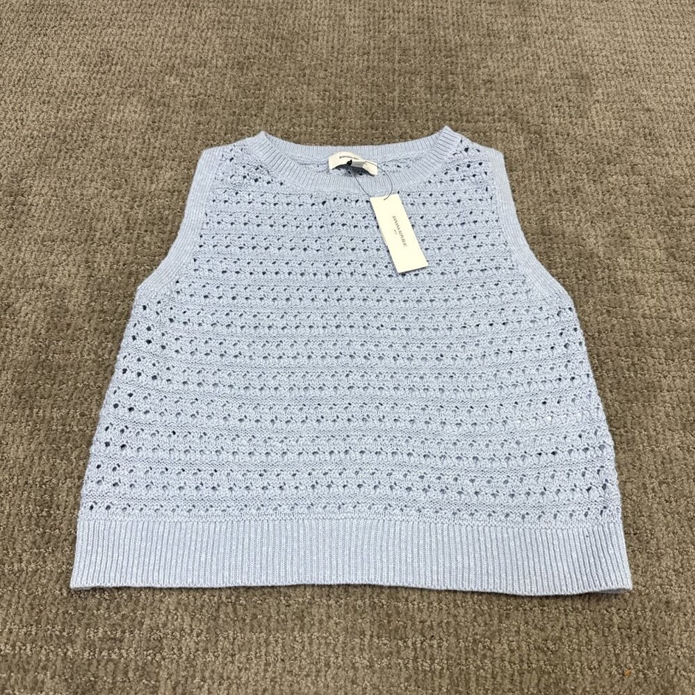 Banana Republic Sweater Blue Sleeveless Women’s Size Small NWT